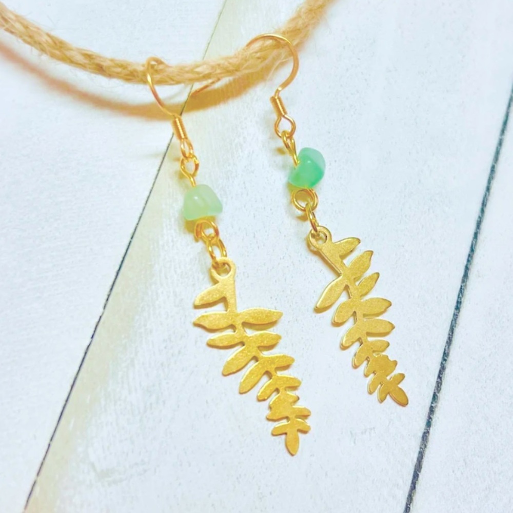 Handmade Fairy Fern Earrings